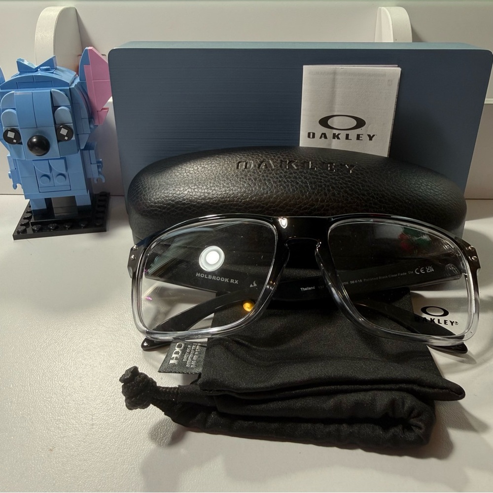 Oakley Holbrook Rx Flawed with a chip Black fade optical